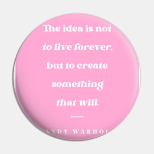 Pink Inspiring Quote Design Pin