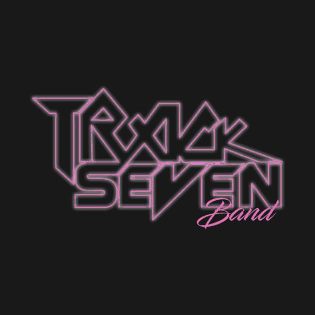 Pink See Through Logo Track Seven Band by TrackSevenBand