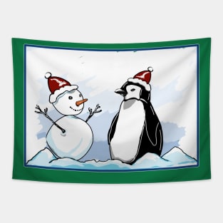 North pole friends Tapestry