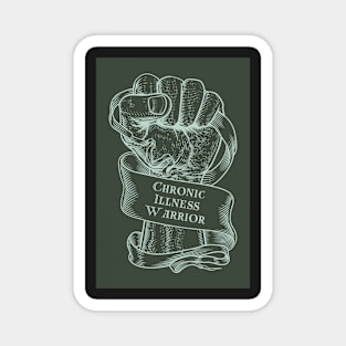 Chronic Illness Strong Fist green Magnet