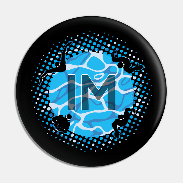 Individual Medley Swim Team Pin by atomguy