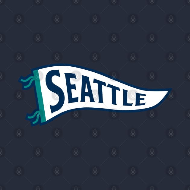 Seattle Pennant - Navy by KFig21