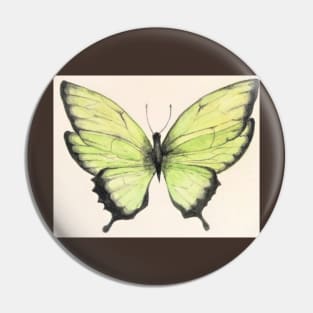Green Lime Butterfly Pin
