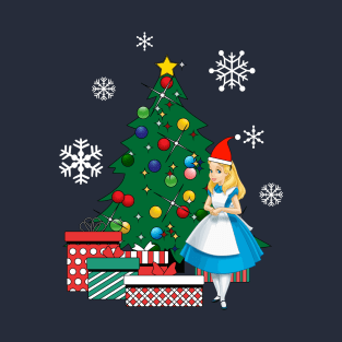 Alice In Wonderland Around The Christmas Tree T-Shirt