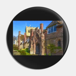 The Church and Almshouses at Ewelme Pin