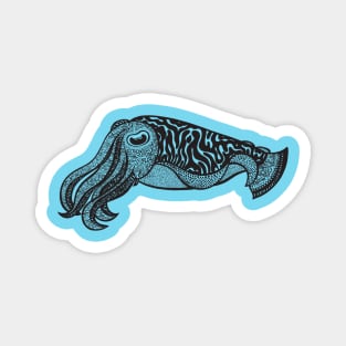 Cuttlefish - hand drawn marine animal design Magnet