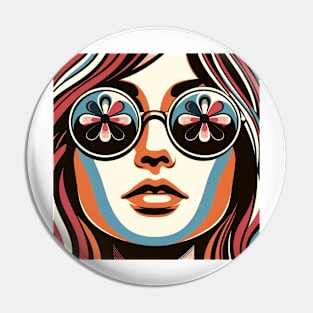 Hippie Chick Pin