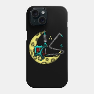 Coil Machine Tattoo and Moon Phone Case