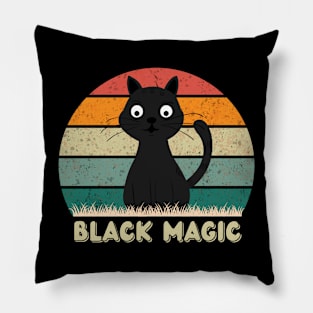 Black Cat Magic Pillow