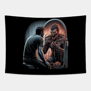 Dad Monster Tee: Monstrously Proud Tapestry