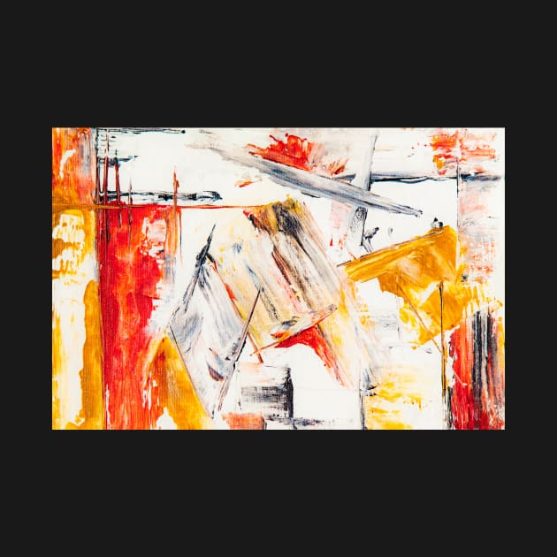 Abstract Painting With Oil Colors by waltzart