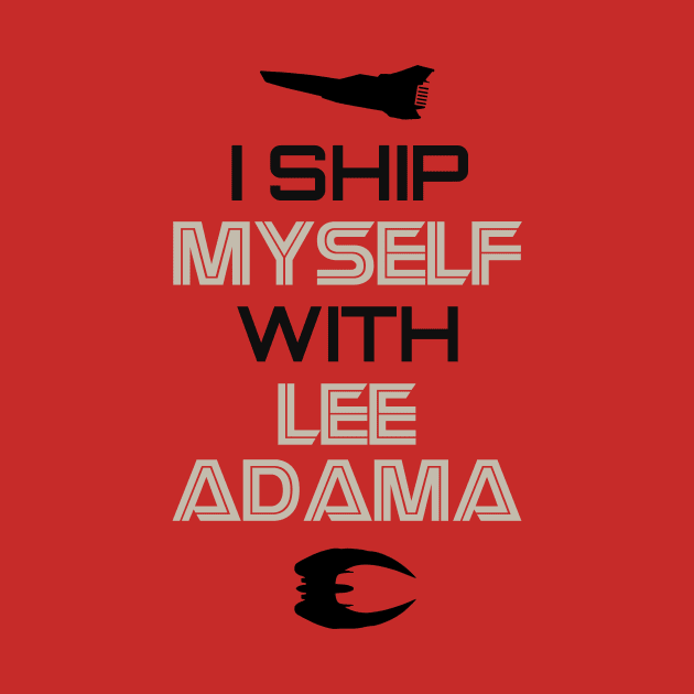 I ship myself with Lee Adama by AllieConfyArt