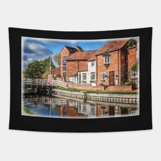 Cottages By The Swing Bridge Tapestry