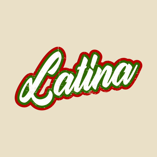 Latina - red white green design by verde