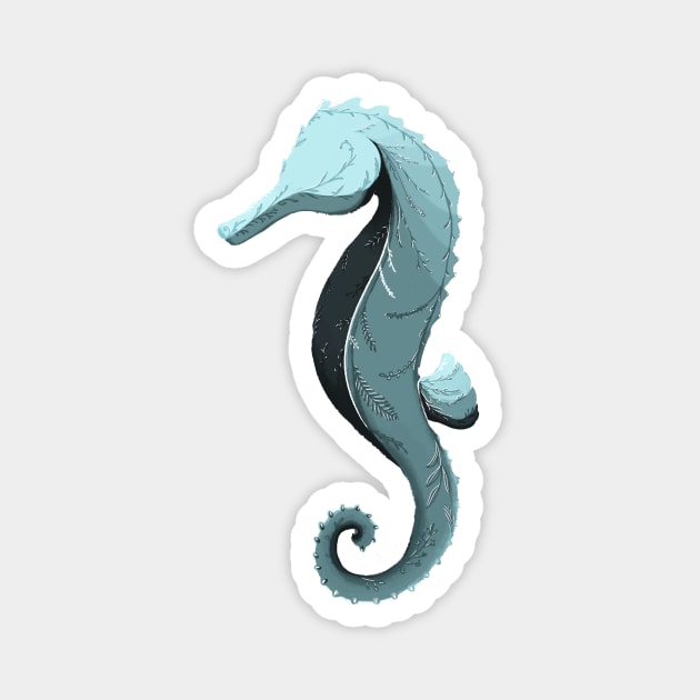 Blue Sea Horse Magnet by Little Cristina