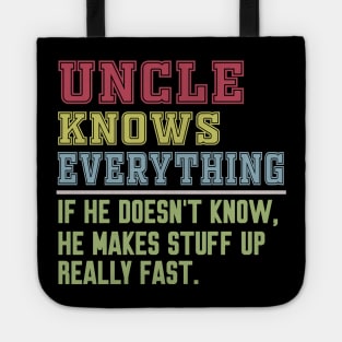 Uncle knows everything vintage Tote