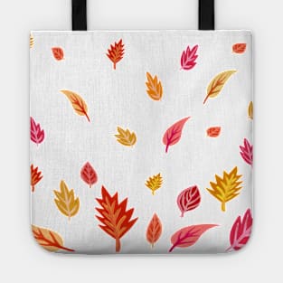 Fall Warm and Bright Leaves Pattern Tote