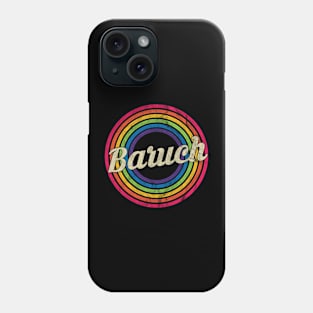 Baruch - Retro Rainbow Faded-Style Phone Case