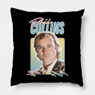 Phil Collins / 80s Retro Aesthetic Design Pillow