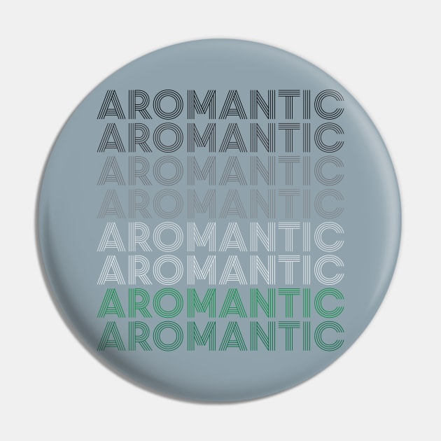 Retro Aromantic Pride Pin by AceOfTrades