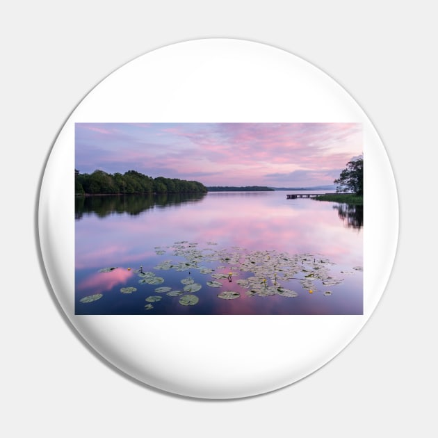 Pink sunset over Lough Erne Pin by Aidymcg