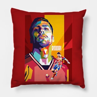 Rodri Pop art Fan illustration Pillow