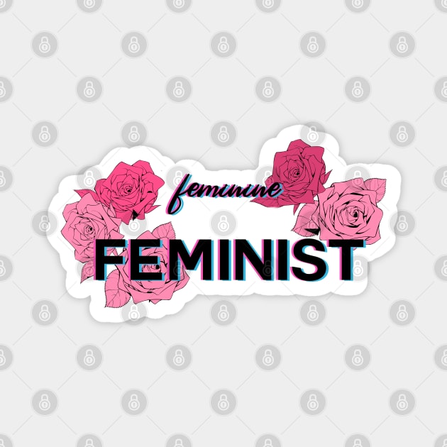 Feminine Feminist Power Magnet by artbysavi