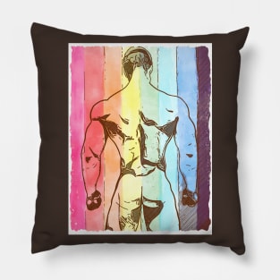 Rainbow Muscle Pillow
