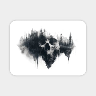 Skull Sinister Nature Magnet