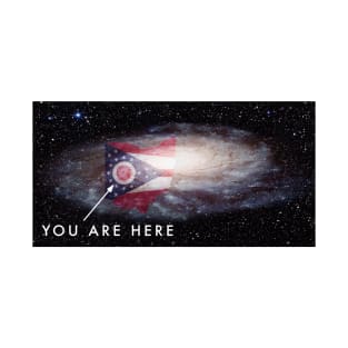 You are here (OHIO) Milky Way galaxy T-Shirt