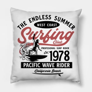 Surf Beach Summer Pillow