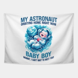 My astronaut orbiting home tee for baby shower or pregnancy Tapestry