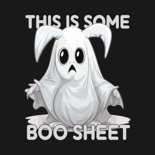 This Is Some Boo Sheet Sad White Rabbit Ghost T-Shirt