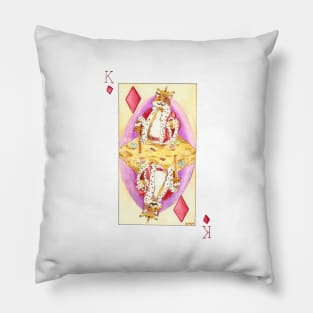 King Of Diamonds, playing card Pillow