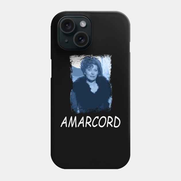 Nostalgic Italian Cinema Elegance AMARCORDs Iconic Couture Threads Tee Phone Case by WillyPierrot