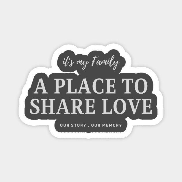 family is our love Magnet by MyopiTrendStore