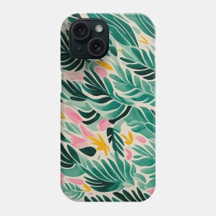 Boho floral Leaf design Phone Case