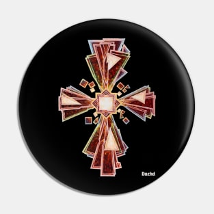 The Dark Abstract Cross Pin