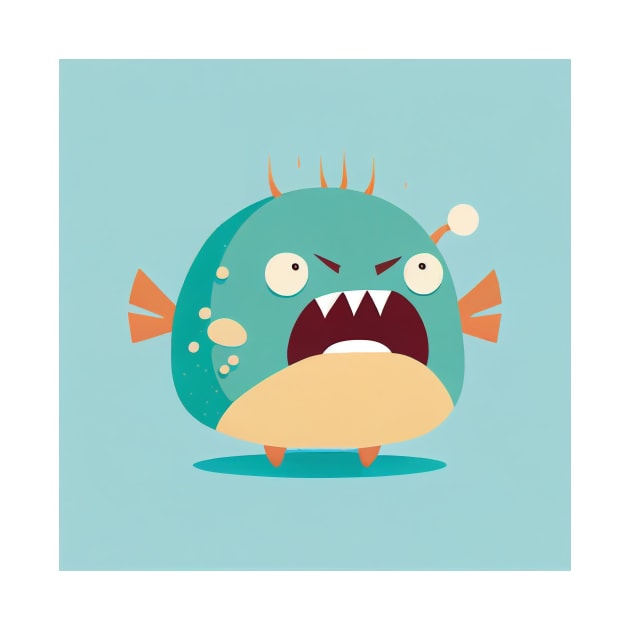 Angry Anglerfish by plipplopshop