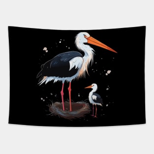 Stork Coloring Book Tapestry