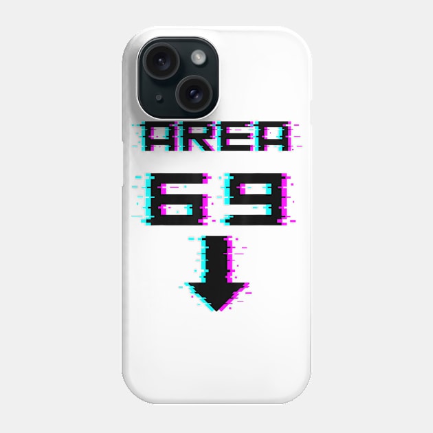 Area 69 Futuristic Style Alien Phone Case by StuSpenceart