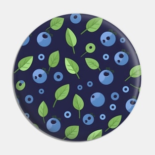 Midnight Blueberries Pin