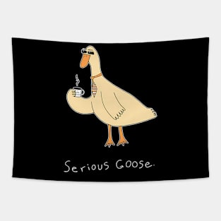 Serious Goose Silly Goose Coffee Tapestry