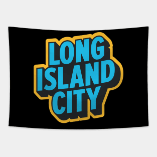 Long Island City Queens Logo - A Minimalist Tribute to Urban Charm Tapestry