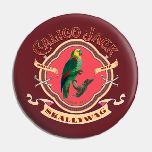 Calico Jack Parrot Skallyway Pin