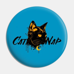 Cat Nap Moon Pin