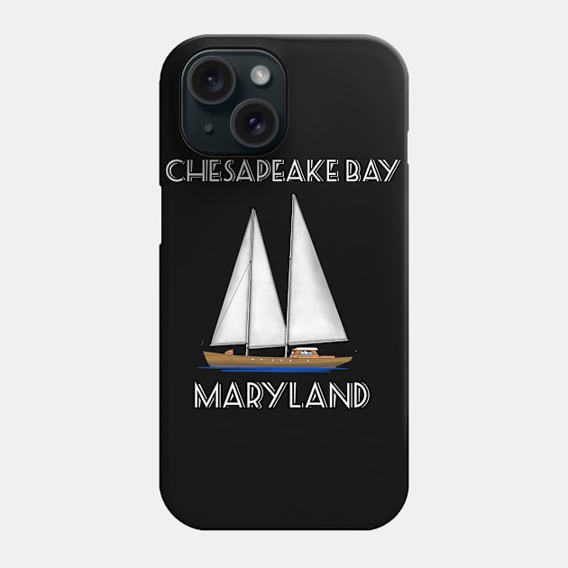 Sailboat Chesapeake Bay Maryland Phone Case by macdonaldcreativestudios