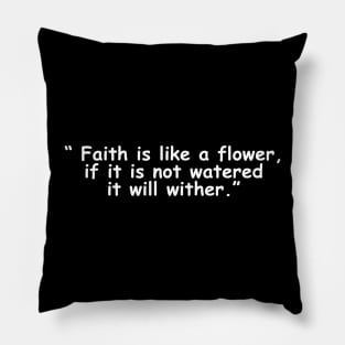 islamic quotes about faith Pillow