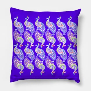 peacock bird in mandala pattern arts Pillow