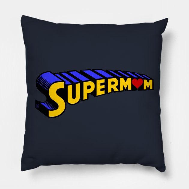 Super Mom Pillow by gtee